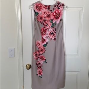 Calvin Klein floral sheath dress